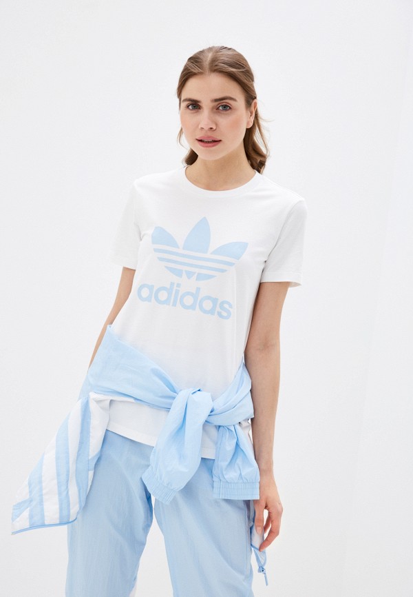 

Футболка adidas Originals, Белый, adidas Originals AD093EWHLJL9