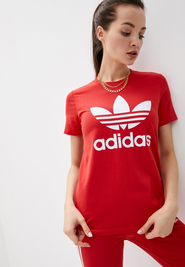 

Футболка adidas Originals, Красный, adidas Originals AD093EWHLJM1