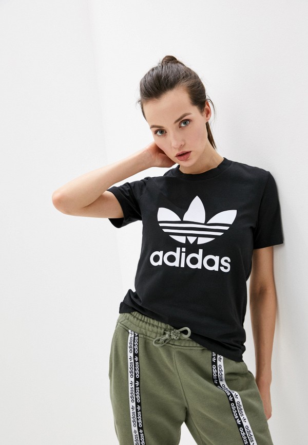

Футболка adidas Originals, Черный, adidas Originals AD093EWHLJM3
