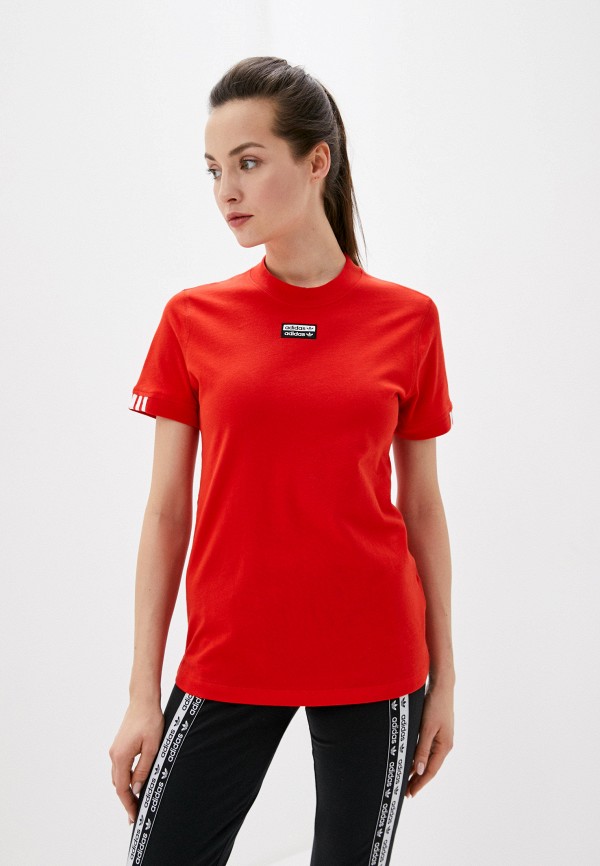 

Футболка adidas Originals, Красный, adidas Originals AD093EWHLJM6