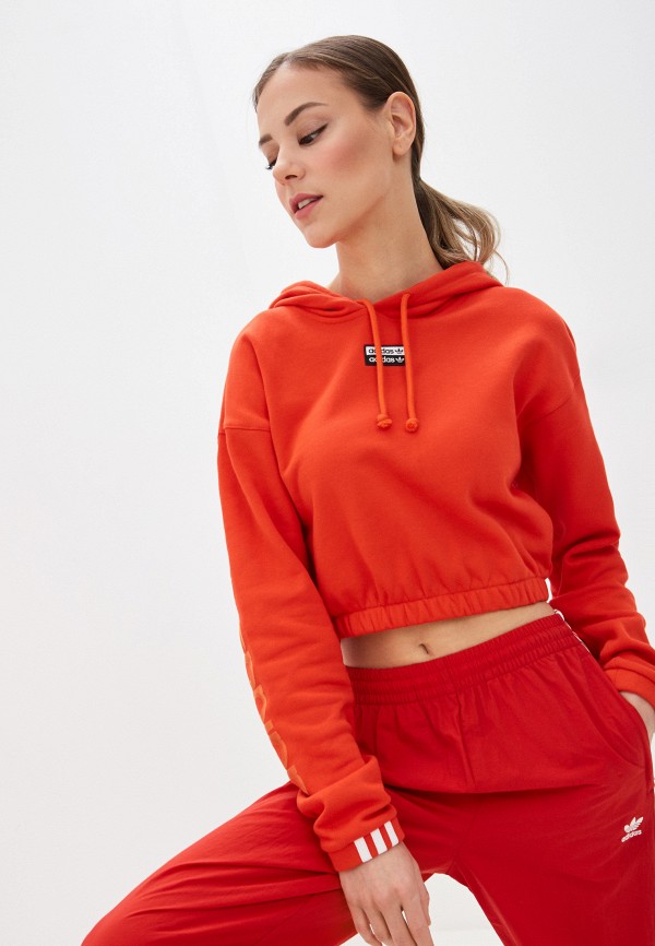 

Худи adidas Originals, Красный, adidas Originals AD093EWHLJO2