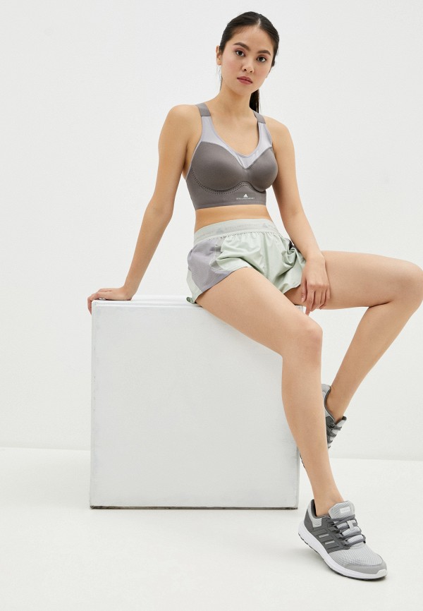 

Топ спортивный adidas by Stella McCartney, Серый, adidas by Stella McCartney AD093EWIVKJ2