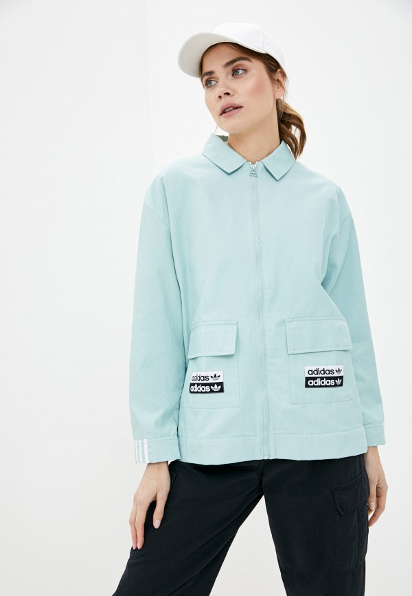 

Олимпийка adidas Originals, Бирюзовый, JACKET