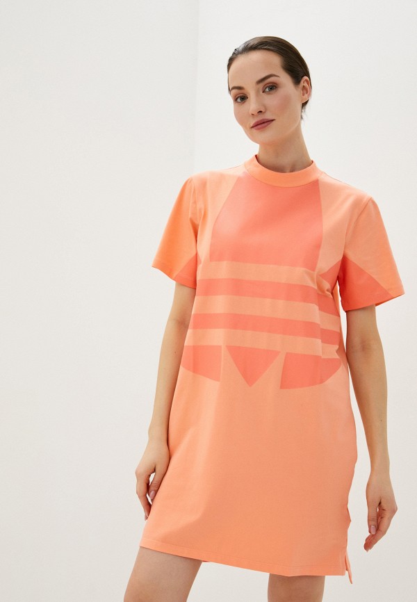 

Платье adidas Originals, Коралловый, LRG LOGO DRESS