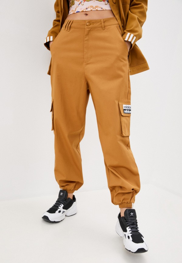 

Брюки adidas Originals, Коричневый, adidas Originals AD093EWJLZQ9