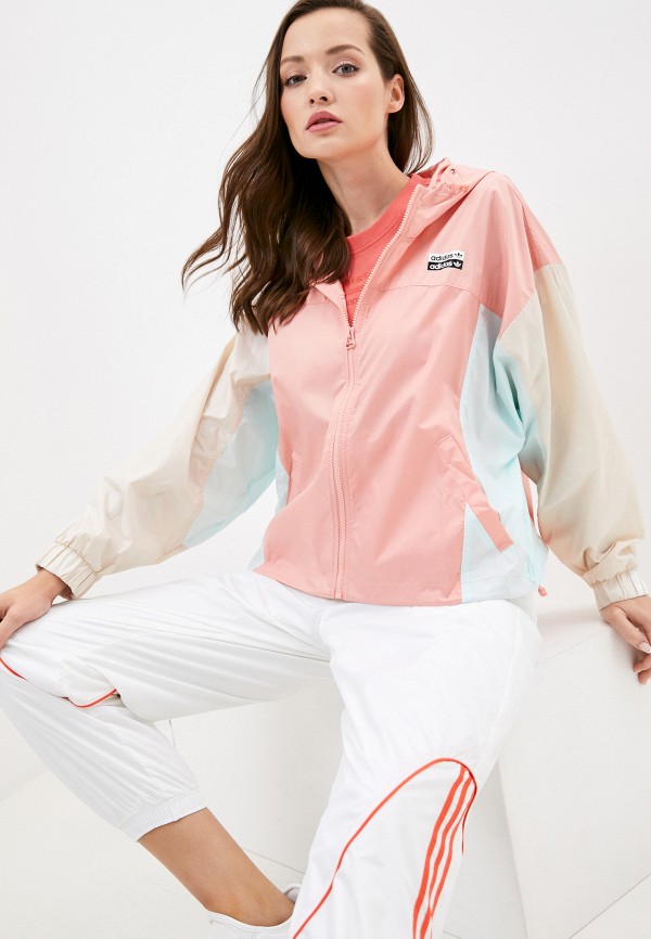 

Ветровка adidas Originals, Розовый, WINDBREAKER