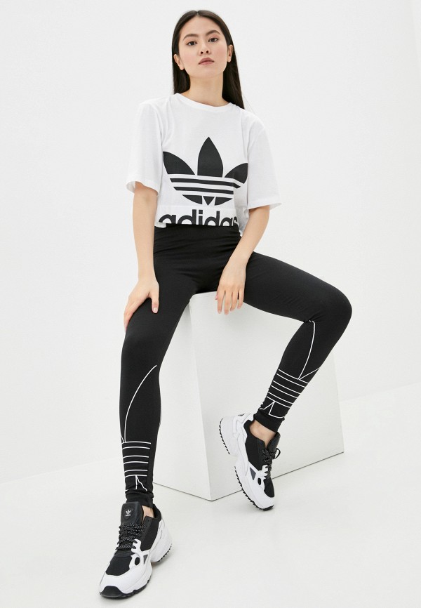 

Леггинсы adidas Originals, Черный, adidas Originals AD093EWJLZV8