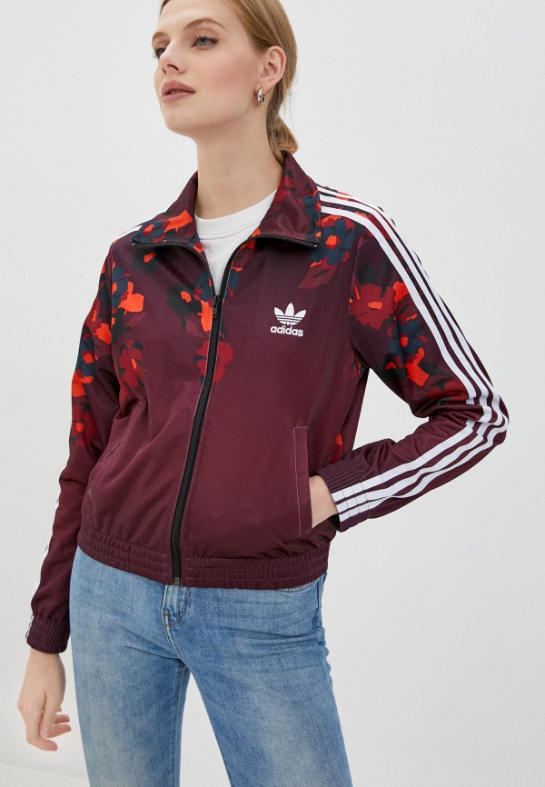 Олимпийка adidas Originals бордовый GC6842 AD093EWJLZY2