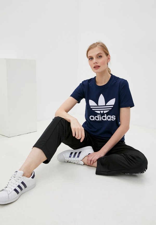 Футболка adidas Originals синий, размер 38, фото 2