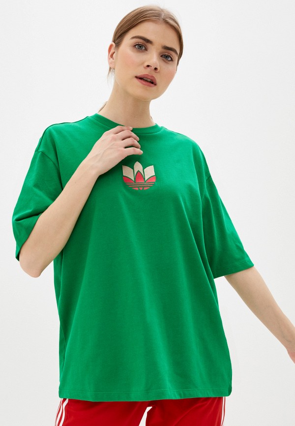 

Футболка adidas Originals, Зеленый, adidas Originals AD093EWJMAE5