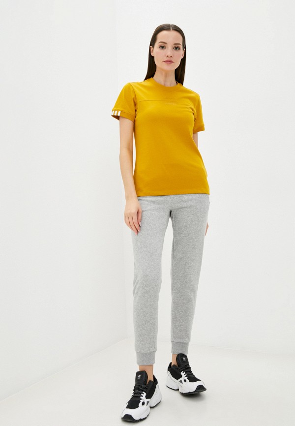 

Футболка adidas Originals, Желтый, adidas Originals AD093EWJMAE6