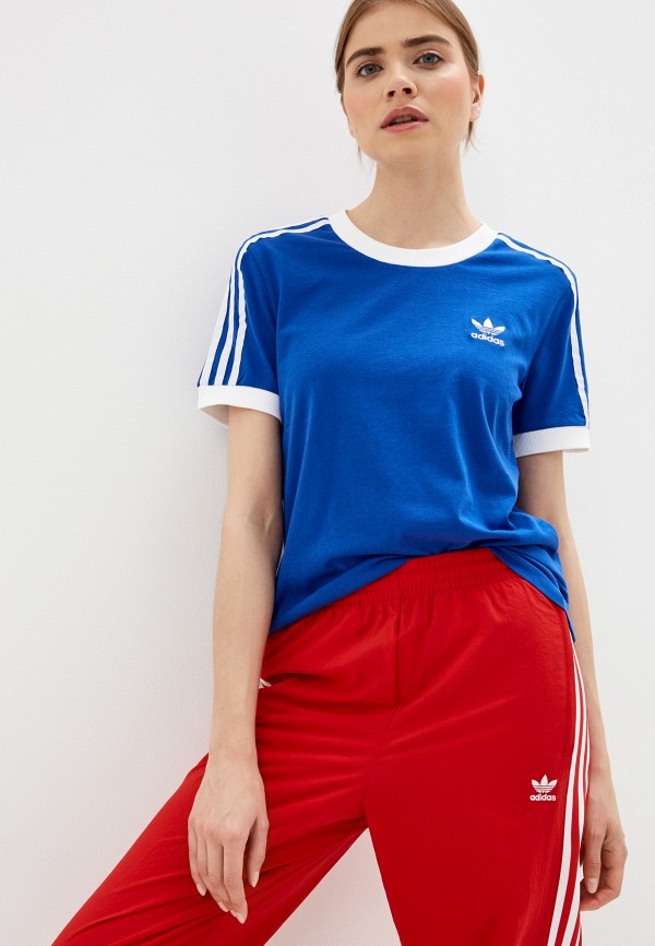 

Футболка adidas Originals, Синий, adidas Originals AD093EWJMAF9