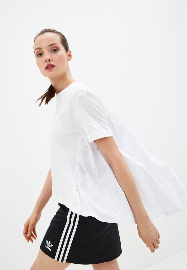 

Футболка adidas Originals, Белый, PLEATED TEE