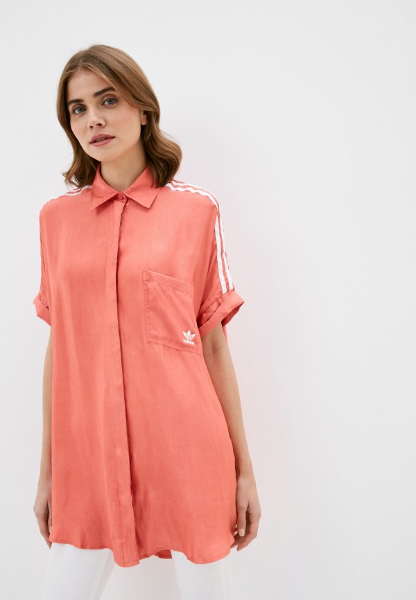 

Рубашка adidas Originals, Коралловый, SATIN DRESS