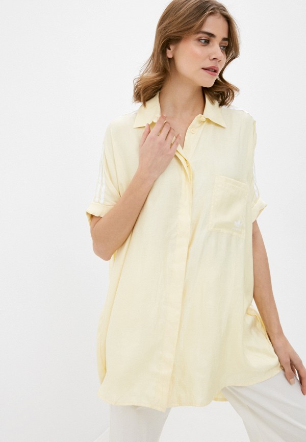 

Рубашка adidas Originals, Желтый, SATIN DRESS