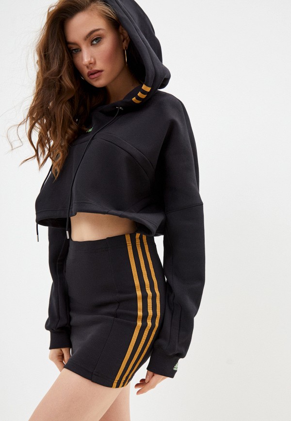 

Платье adidas Originals, Черный, adidas X IVY PARK Hooded Cut Out Dress