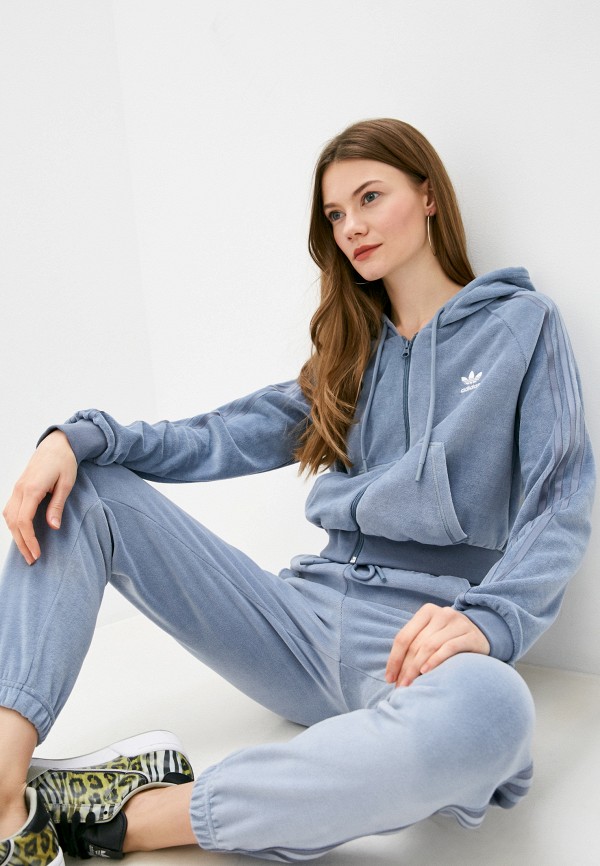 

Толстовка adidas Originals, Голубой, adidas Originals AD093EWLWXF5