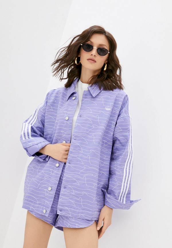 

Рубашка adidas Originals, Фиолетовый, adidas Originals AD093EWLWYT3