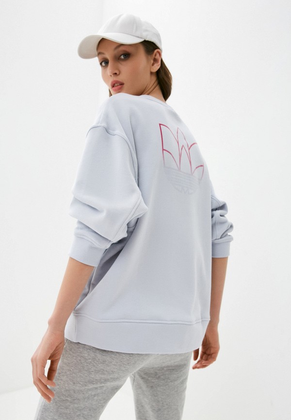 

Свитшот adidas Originals, Голубой, adidas Originals AD093EWLWYZ4