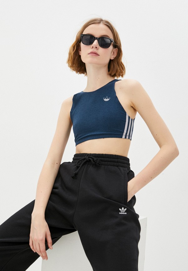 

Топ спортивный adidas Originals, Синий, BRA TOP