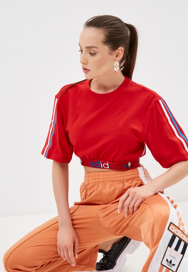 

Топ adidas Originals, Красный, TEE PRIMEBLUE