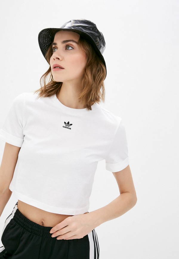 

Футболка adidas Originals, Белый, CROP TOP
