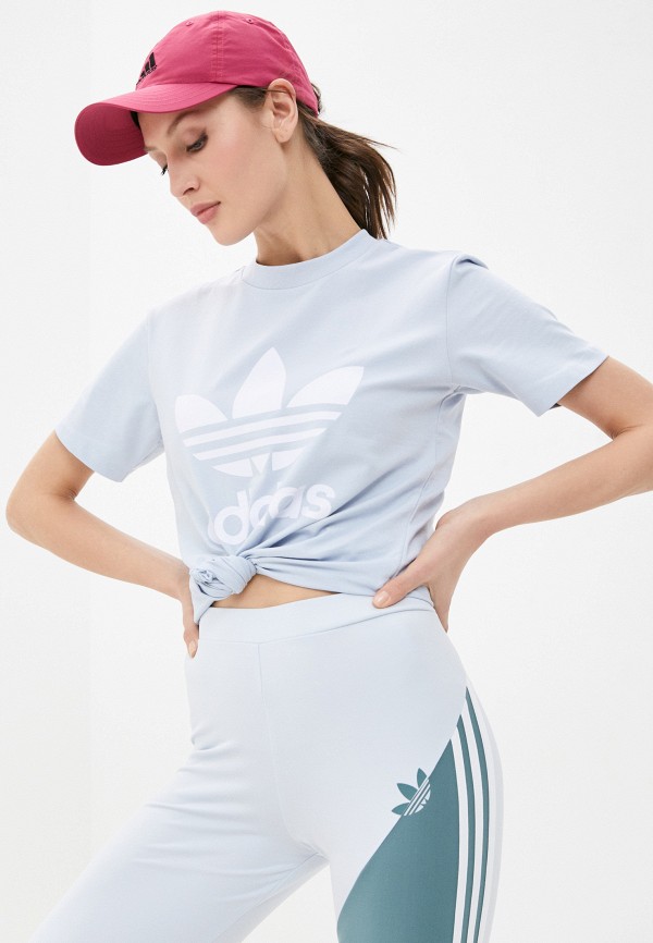 

Футболка adidas Originals, Голубой, adidas Originals AD093EWLWZF3