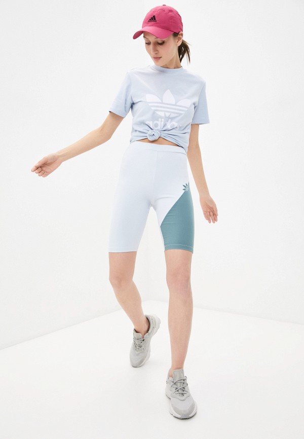 

Футболка adidas Originals, Голубой, TREFOIL TEE
