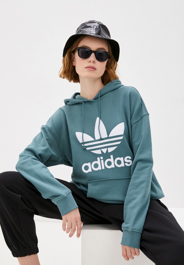 

Худи adidas Originals, Бирюзовый, TRF HOODIE