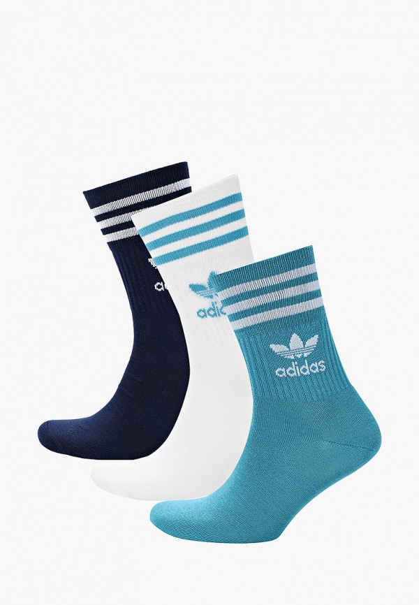 

Носки 3 пары adidas Originals, Разноцветный, MID CUT CRW SCK