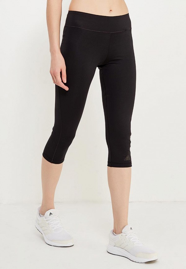 

Капри adidas, adidas AD094EWHFA75, Черный
