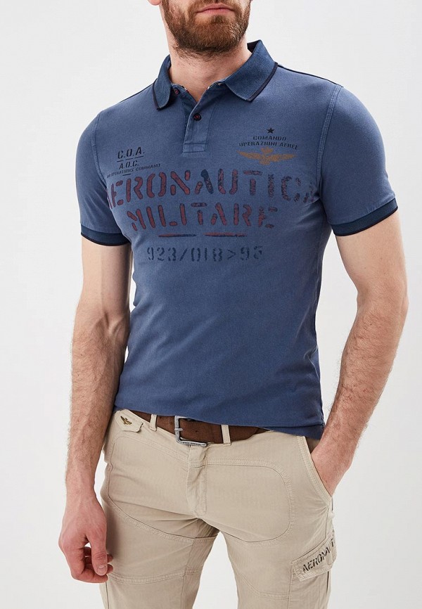 

Поло Aeronautica Militare, Aeronautica Militare AE003EMDSMI3, Синий
