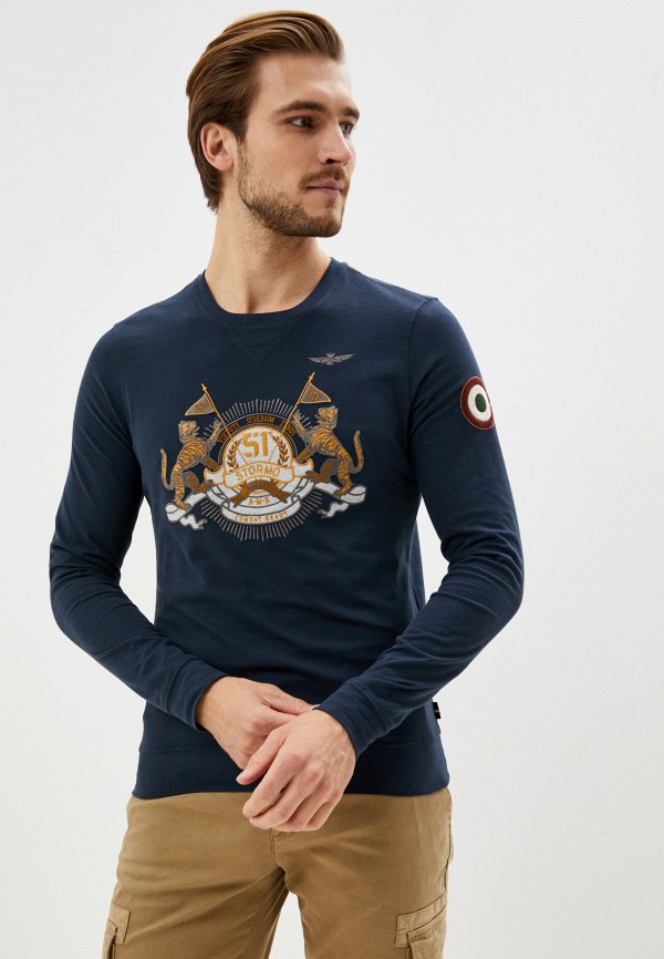 

Лонгслив Aeronautica Militare, Синий