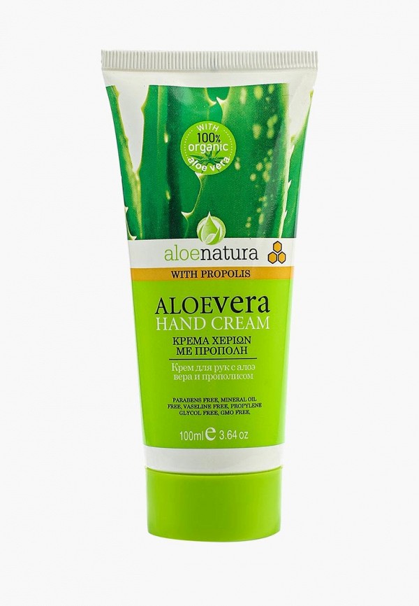 

Крем для рук Aloe Natura, с алое вера и прополисом, 100 мл