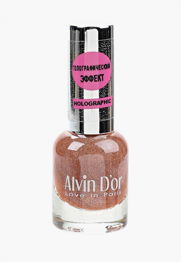 

Лак для ногтей Alvin D'or, Оранжевый, Тон 713 15мл. Гиацинтовый дождь Hyacinth Rain