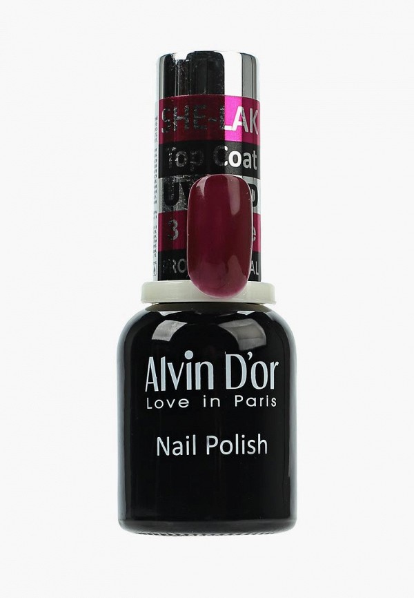

Лак для ногтей Alvin D'or, Бордовый, SHE-LAK 15мл. Тон 3538