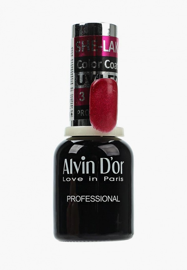 

Лак для ногтей Alvin D'or, Красный, SHE-LAK 15мл. Тон 3539