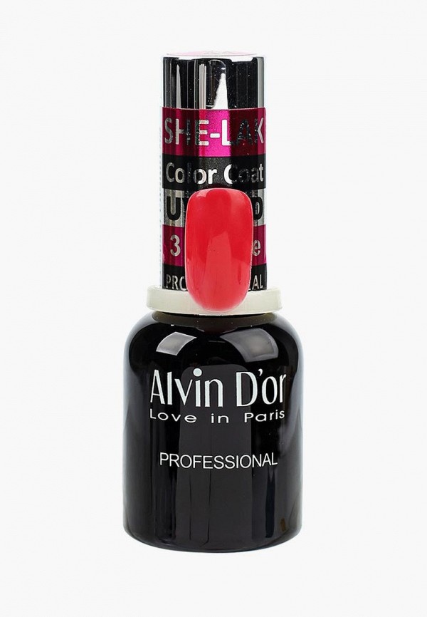 

Лак для ногтей Alvin D'or, Красный, SHE-LAK 15мл. Тон 3544