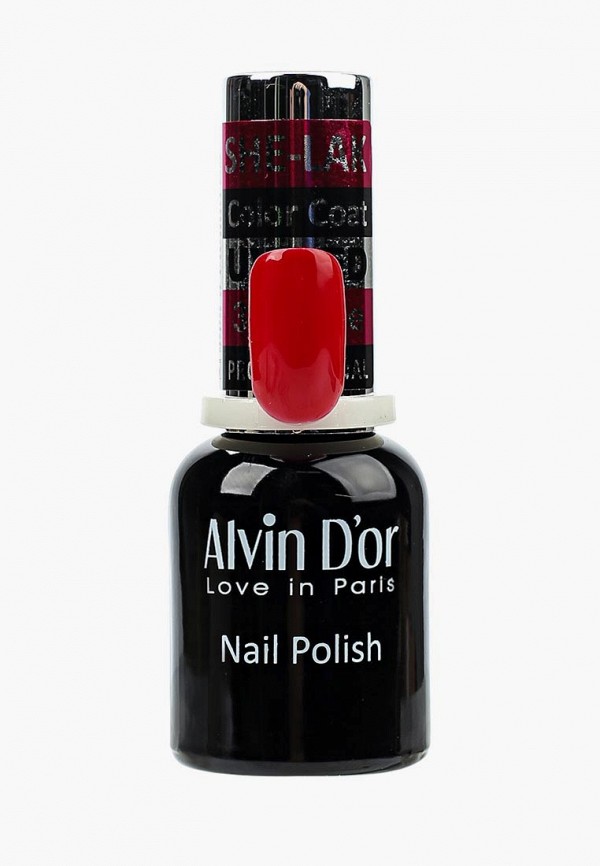 

Лак для ногтей Alvin D'or, Красный, SHE-LAK 15мл. Тон 3552