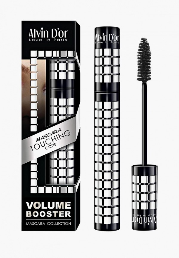 

Тушь для ресниц Alvin D'or, Черный, Touching Care Volume Booster, Забота о ресницах и увеличенный объём