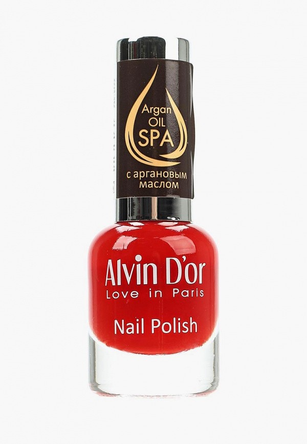

Лак для ногтей Alvin D'or, Красный, SPA с аргановым маслом 15мл. Тон 5016