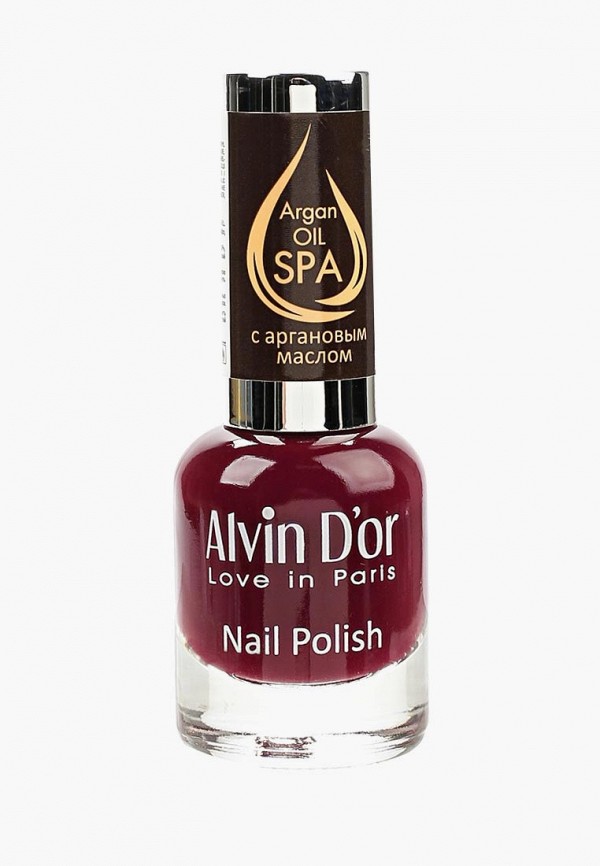 

Лак для ногтей Alvin D'or, Бордовый, SPA с аргановым маслом 15мл. Тон 5033