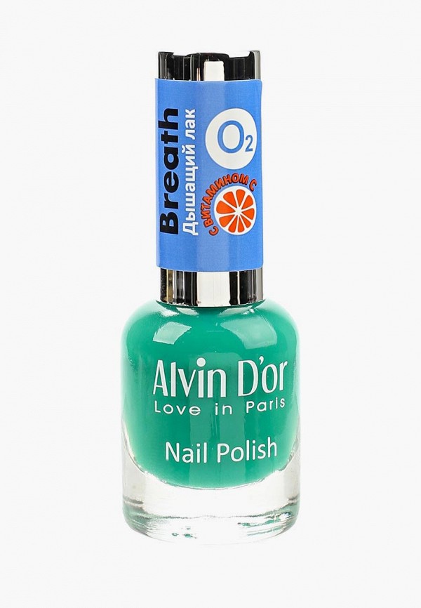 

Лак для ногтей Alvin D'or, Зеленый, Breath с витамином С 15мл. Тон 5403