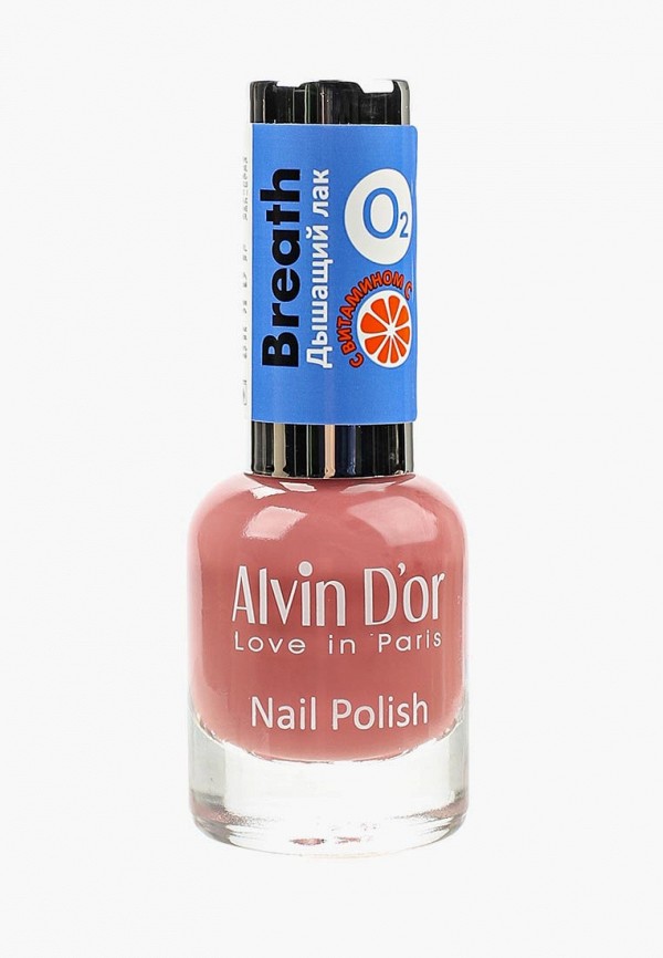 

Лак для ногтей Alvin D'or, Розовый, Breath с витамином С 15мл. Тон 5404