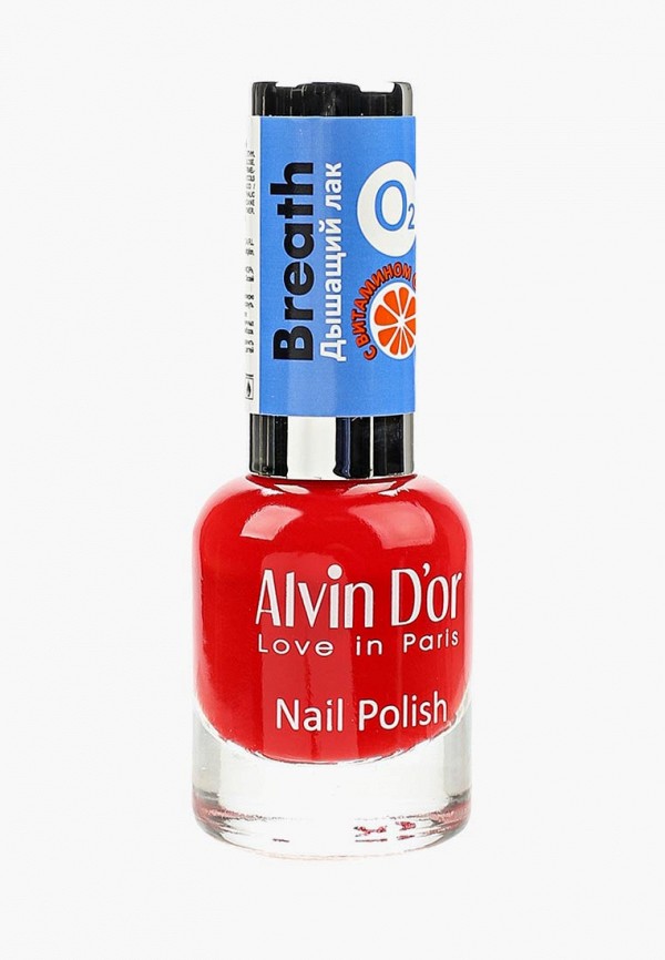 

Лак для ногтей Alvin D'or, Красный, Breath с витамином С 15мл. Тон 5426