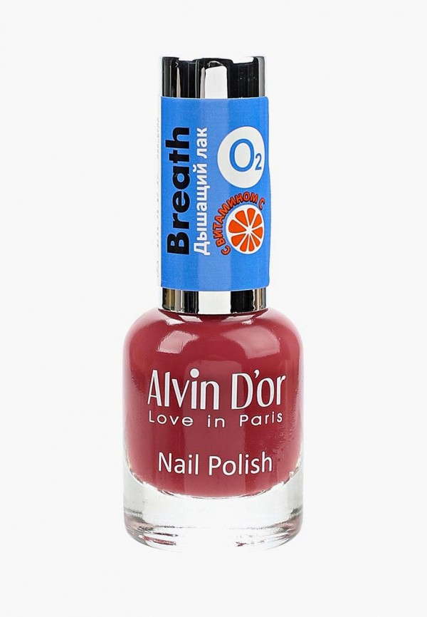 

Лак для ногтей Alvin D'or, Красный, Breath с витамином С, тон 5442, 15 мл