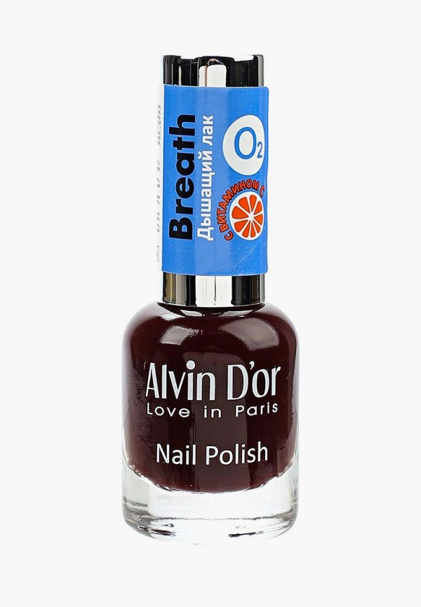 

Лак для ногтей Alvin D'or, Бордовый, Breath с витамином С, тон 5444, 15 мл