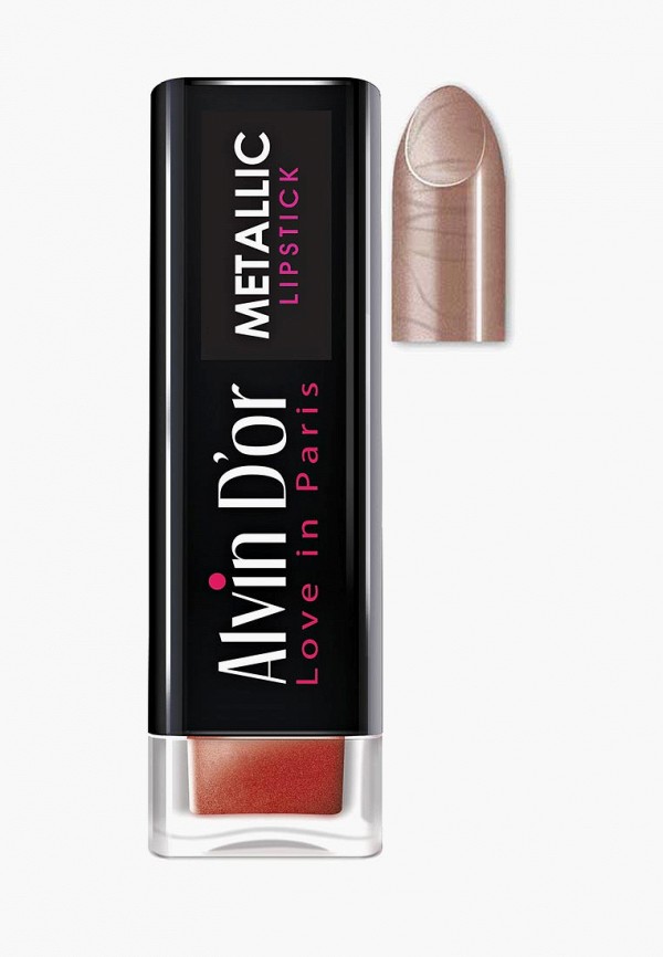 

Помада Alvin D'or, Бежевый, Metallic Lipstick Тон 06