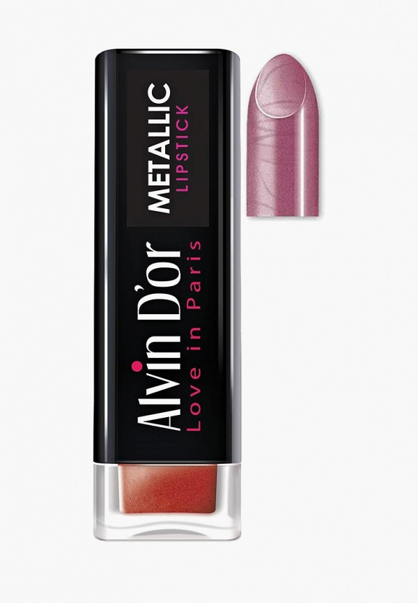 

Помада Alvin D'or, Розовый, Metallic Lipstick Тон 07