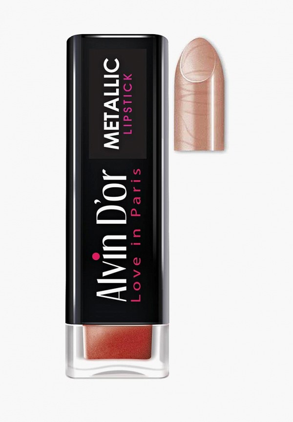 

Помада Alvin D'or, Бежевый, Metallic Lipstick Тон 08